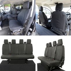 Fits Ford Transit Van MK9 (Inc. Tipper) Tailored Front Seat Covers (6 Seater) (2019 Onwards)