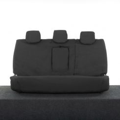 Fits Ford Ranger T6 Wildtrak Tailored Rear Seat Covers - Black (2012-2018)