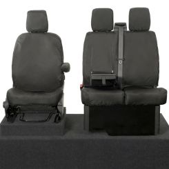 Fits Ford Transit TOURNEO Tailored Front Row Seat Covers - Black (2013 Onwards)