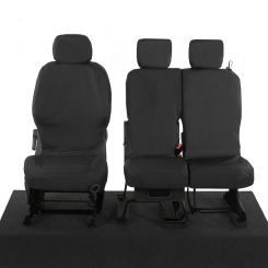 Peugeot Partner Tailored Front Seat Covers - Black (2008 - 2018)