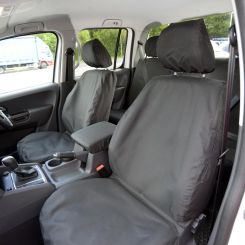 VW Amarok Tailored Front Seat Covers - Black (2011 Onwards)