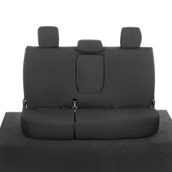Toyota Hilux Icon & Invincible Tailored Rear Seat Covers - Black (2016 Onwards)