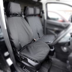 Fits Ford Transit Connect Active Single Drivers Seat Cover - Black (2020 Onwards)