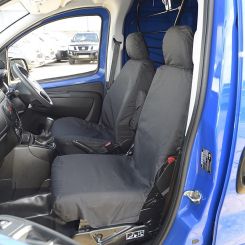 Peugeot Bipper Tailored Front Seat Covers - Black (2008 Onwards)